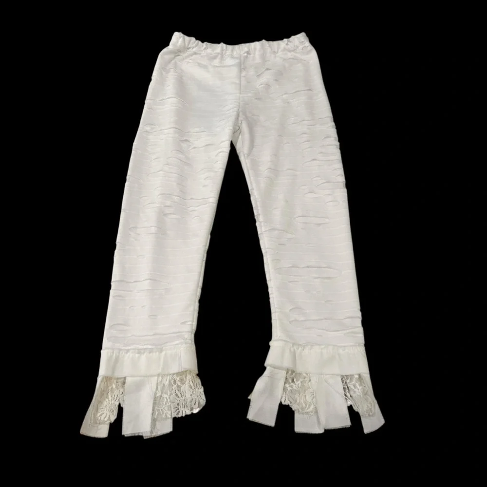 Chasing Fireflies Wishcraft LaceMummy Costume girls size 10 white Halloween 3pc